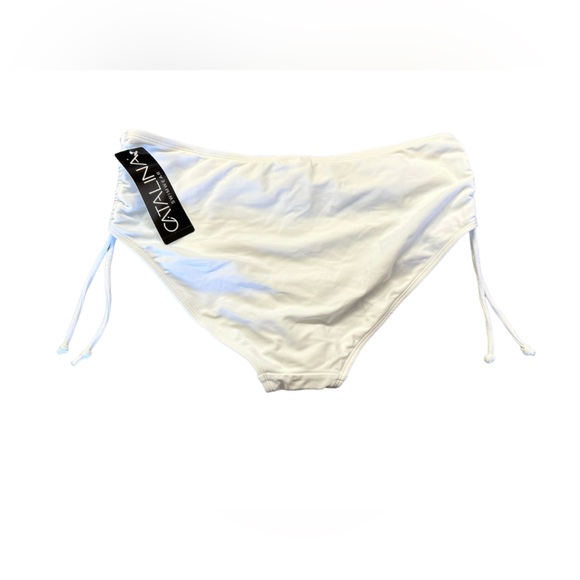 CATALINA women’s white side tie swim bottoms style #19ct305 size M NWT - Picture 7 of 9